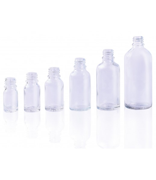 Szklana fiolka butelka 10 ml z nakręcanym atomizerem i nasadką