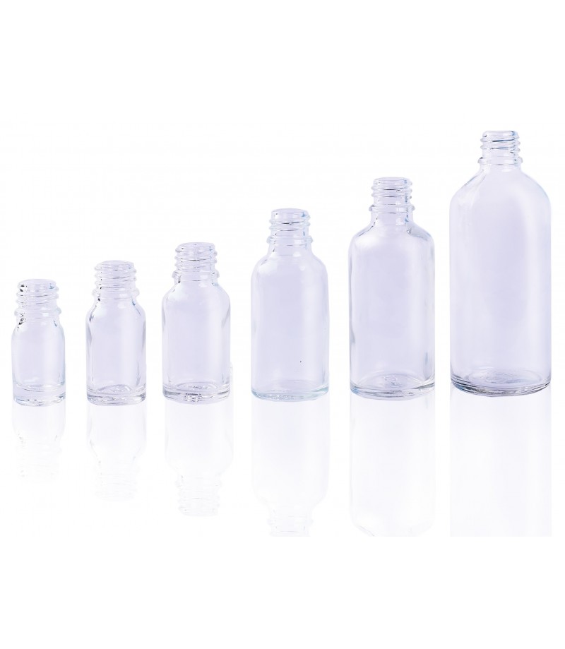 Szklana fiolka butelka 10 ml z nakręcanym atomizerem i nasadką