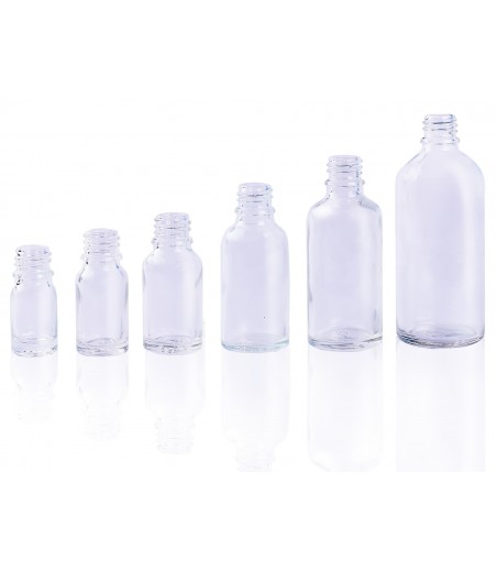 Szklana fiolka butelka 5 ml z zakręcanym atomizerem i nasadką - decant.pl - perfumy odlewki perfum szklane fiolki próbki perfum