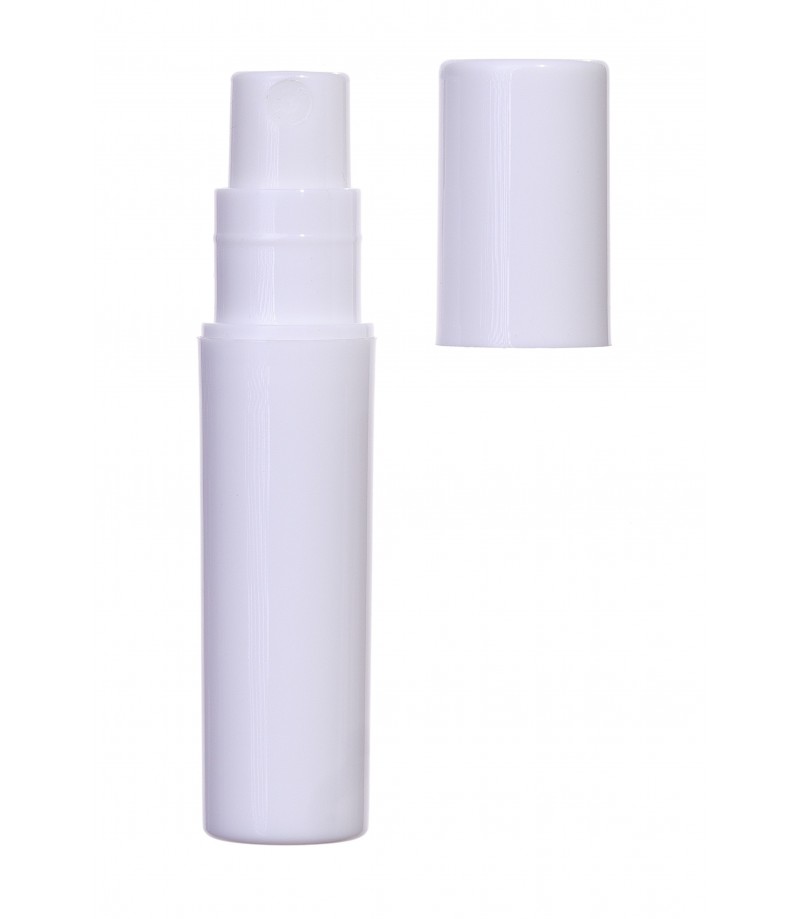 Fiolka plastikowa biała 1,5 ml z wciskanym atomizerem i nasadką [2]